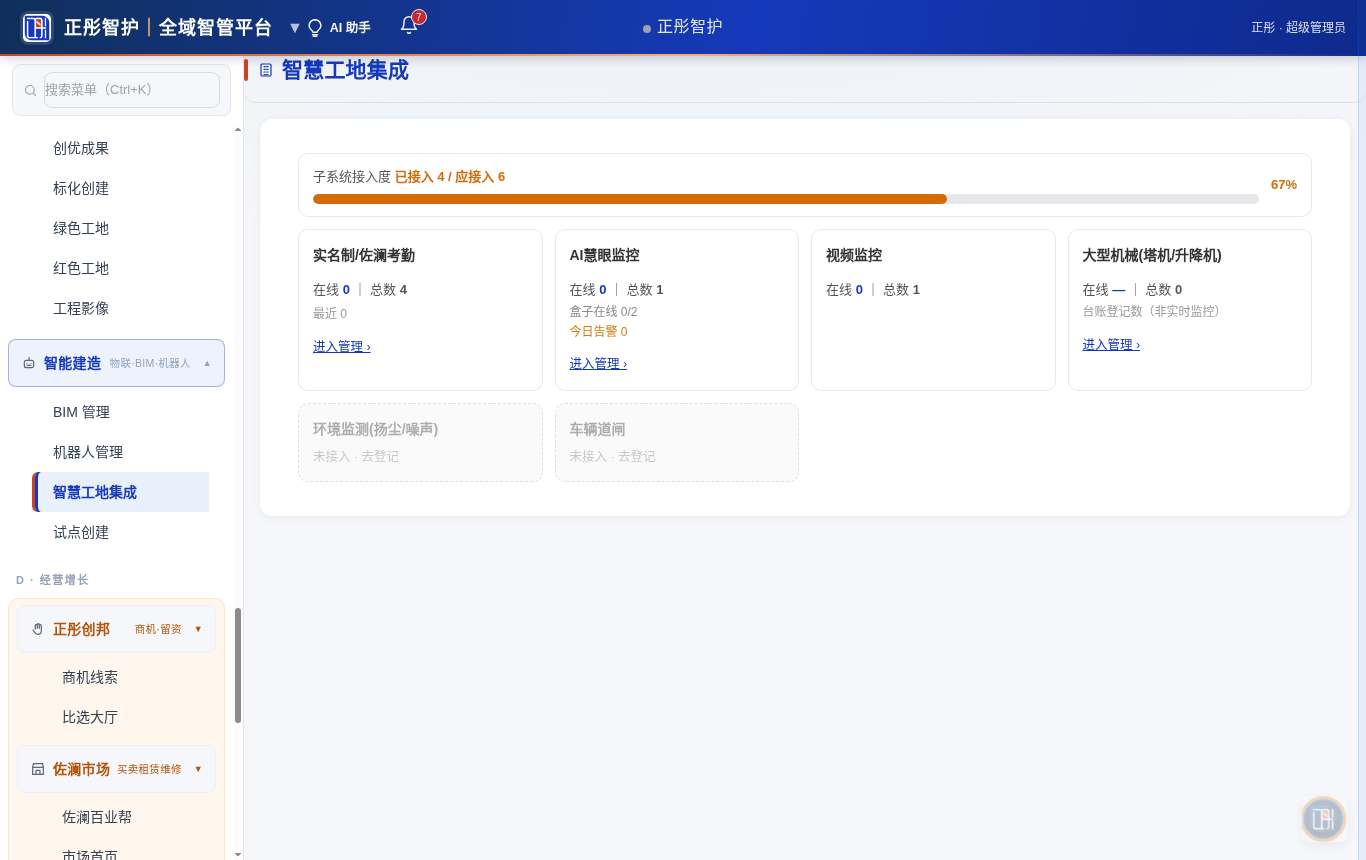 智慧工地集成
